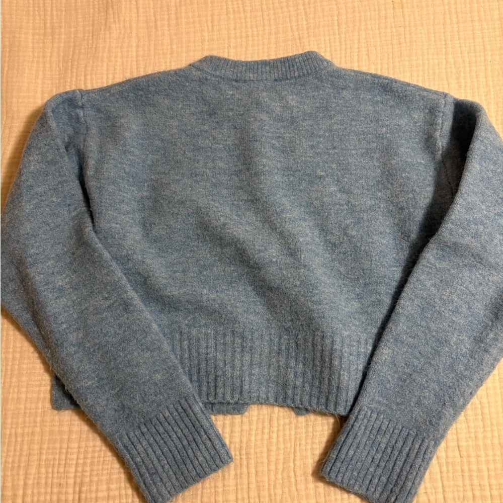 Zara Soft Blue Women's Cardigan - Picture 2 of 4